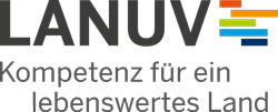 Das LANUV-Logo mit dem Motto "Kompetenz für ein lebenswertes Land"
